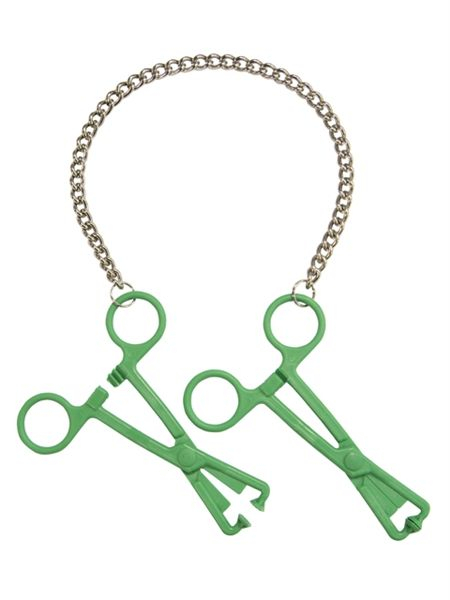 77661400n_green_tube_clamps_on_chain.jpg