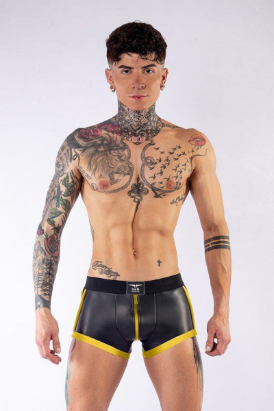 77341120_Mister_B_Neoprene_Shorts_3_Way_Full_Zip_Black_Yellow_01.jpg